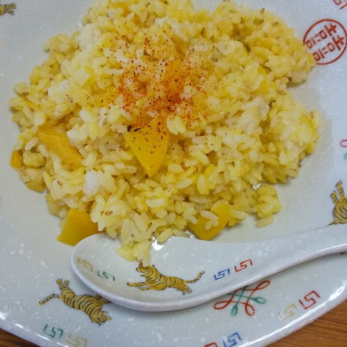 卵入り沢庵チャーハン☆